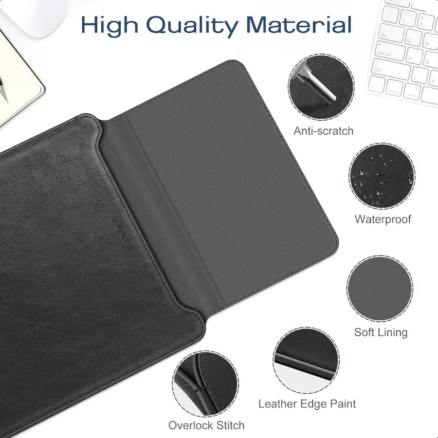 ブックエア 13.6 A3240 A3113 A2681 プロ 14 A3401 A3185 A3112 A2992 A2918 A2779 A2442 ブックプロエア 13 PU レザー Sli 用スリーブケース