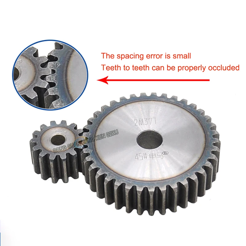 1 PCS Flat Gear 2.5M Spur Gear 2.5 Mold 10-42mm Tooth Thickness 25mm High Frequency Quenched Rough Hole Spur Gear