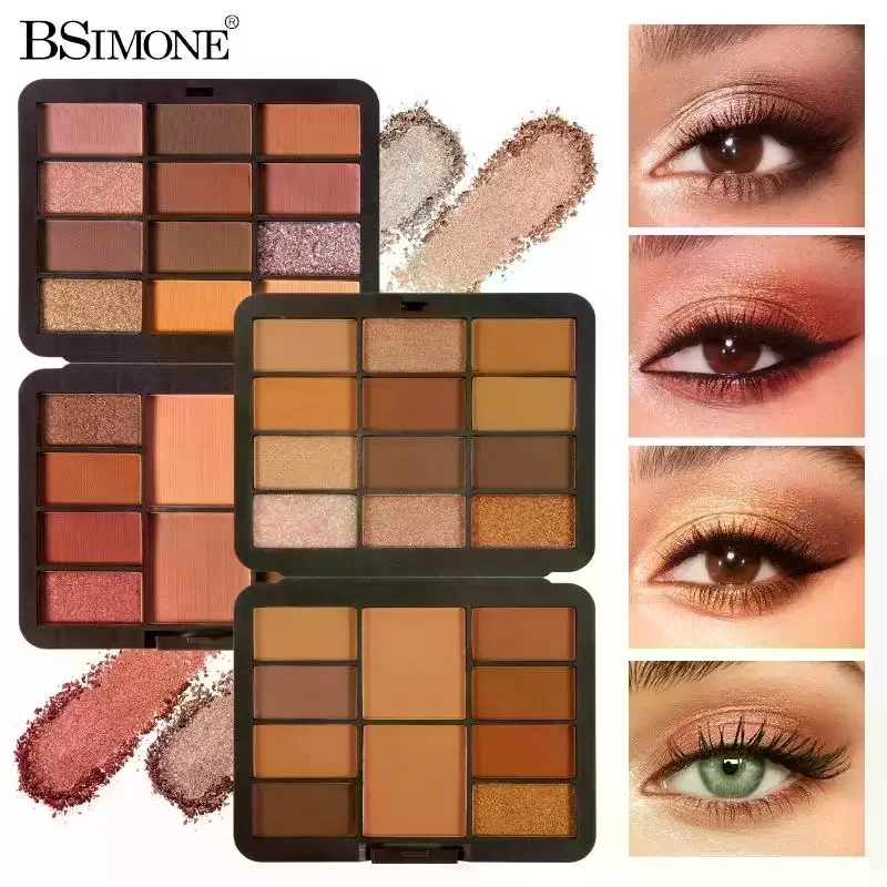 Paleta de Sombras de Ojos y Rubor BSIMONE, Mate, Iluminador, 22 Colores, Crema de Rubor, Corrector de Larga Duración, Resistente al Agua, Regalo de Navidad