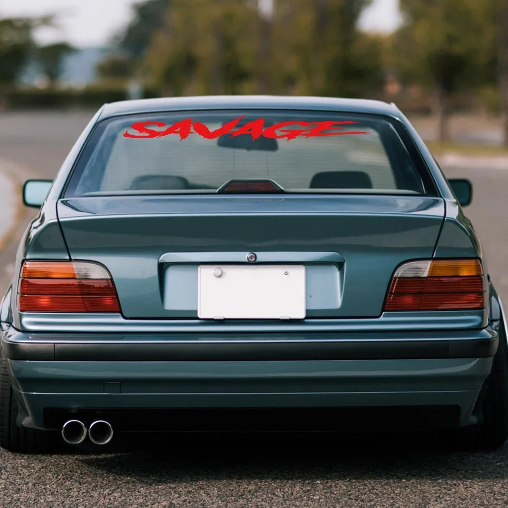 وحشية زجاج سيارة كول نمط ملصق السيارات الجسم النافذة الخلفية ديكور ذاتي الصنع بولي كلوريد الفينيل الفينيل فيلم العالمي ملصق سيارة ضبط الملحقات #4