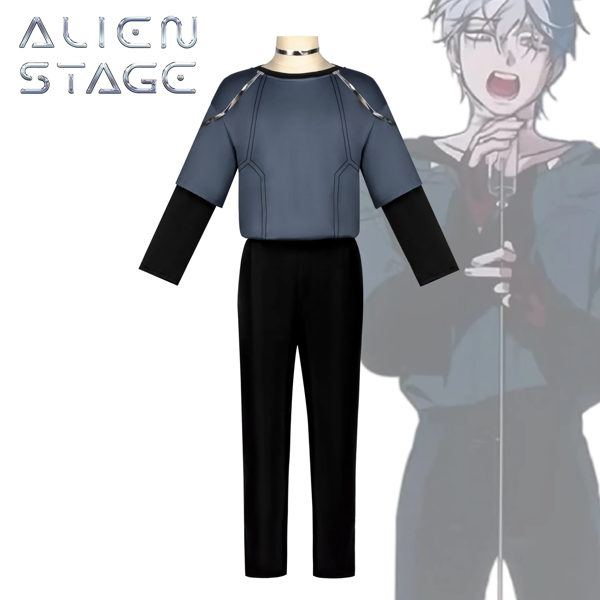 Anime Alien Stage R7 Till Luka Cosplay Wig Full Outfit Blink Style Halloween Carnival Character Role Play Stage Dress Up Costume view 2
