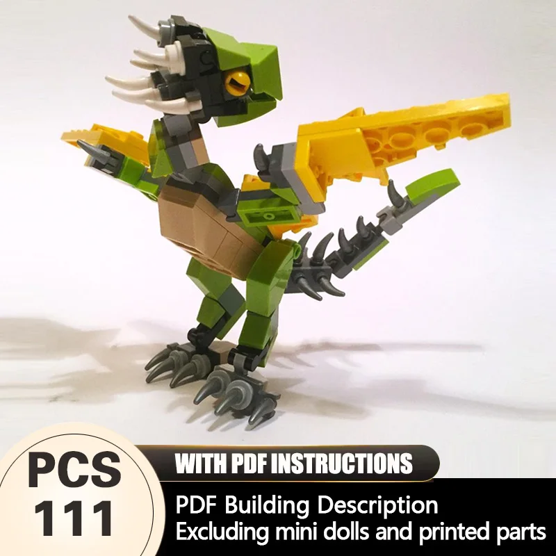 

Creators Animal Series Model MOC Building Bricks Spiketail Dragon Modular Technology Gifts Holiday Assemble Children Toys Suit