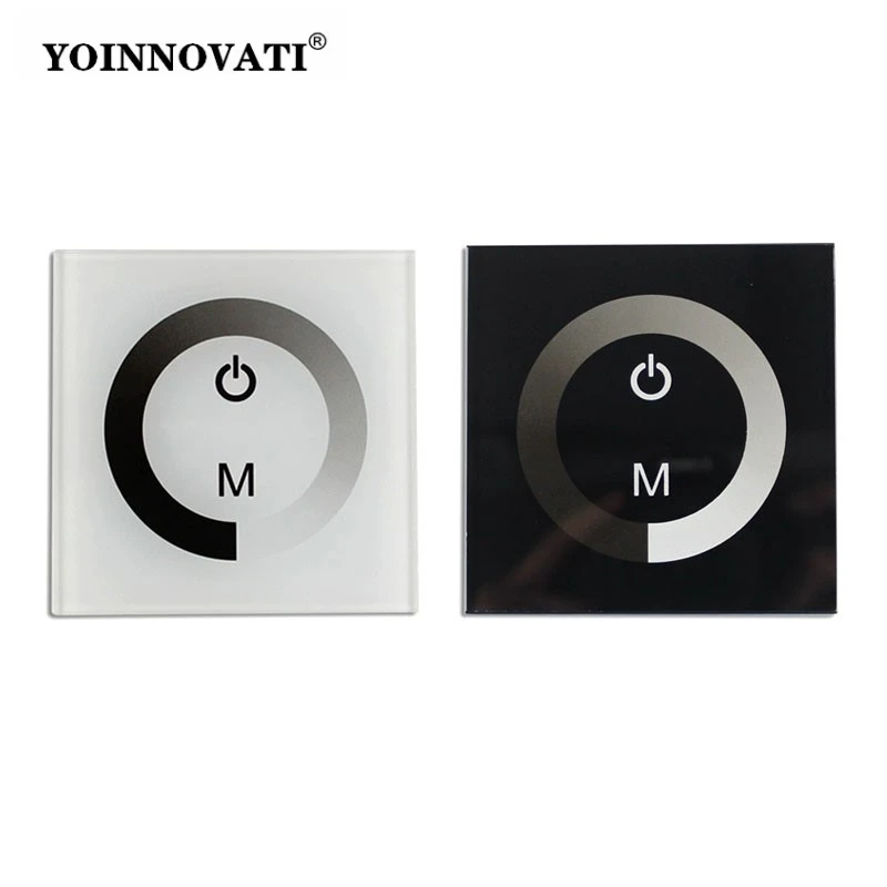86-Type Wall Switch Smart Touch Dimmer Panel, Single Color/Monochrome LED Strip Dimming Controller, Brightness Adjustment Module