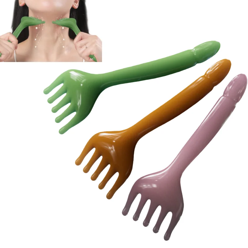 2pcs Resin Head Massager Five-Claw Massage Comb Gua Sha Full Body Massager for Scalp Neck Shoulders Meridian Relaxation Tool