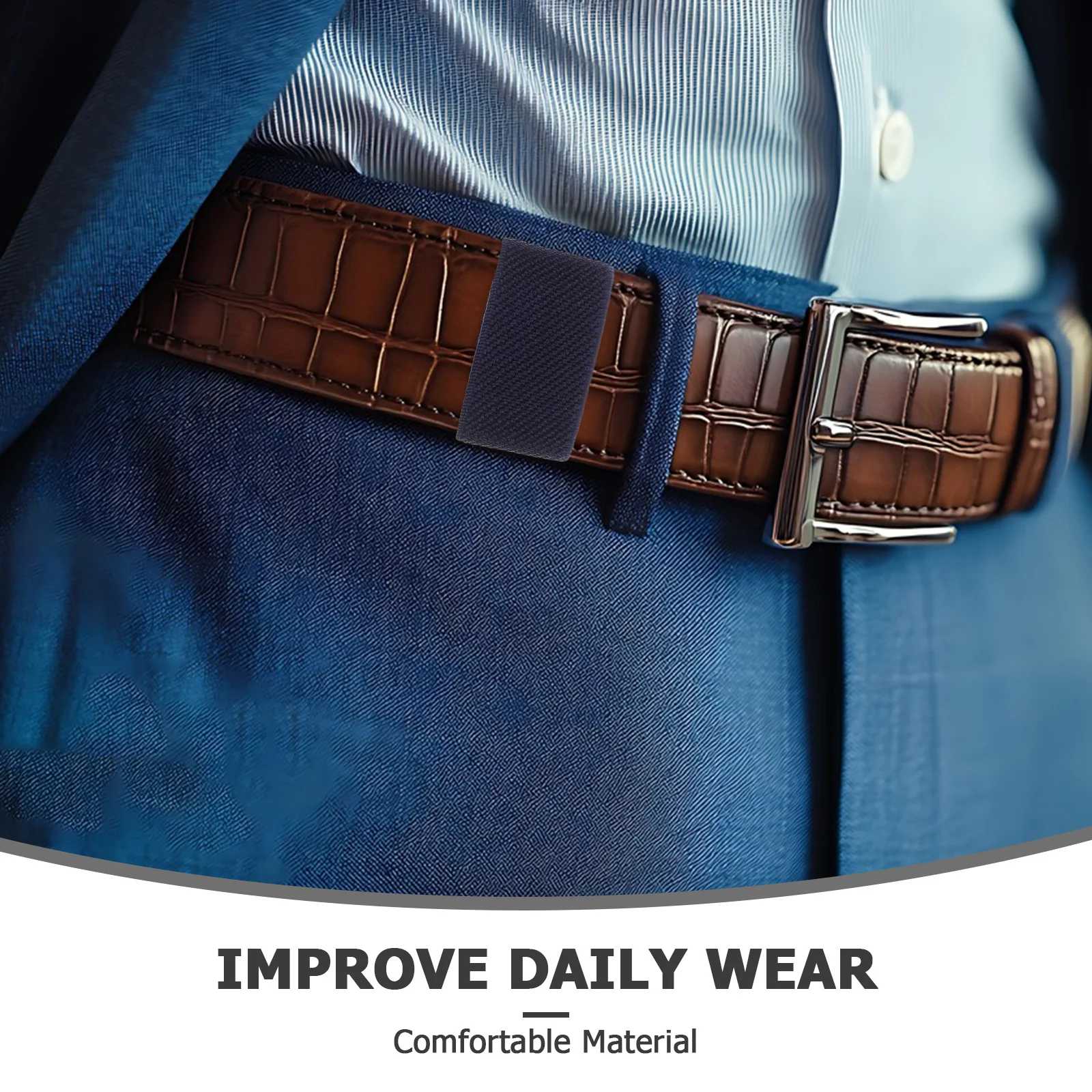 10 قطع من التجنيب بحلقة الحزام: حزام خصر مطاطي لحارس الأحزمة العريضة، آمن مناسب للسفر في الهواء الطلق، العمل اليومي، الاستخدام المنزلي