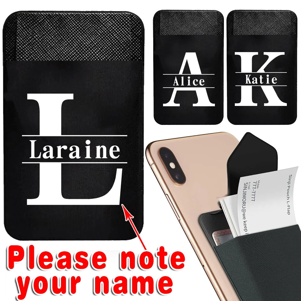 

Персонализированный чехол-кошелек для телефона с индивидуальным дизайном и стикерами-буквами