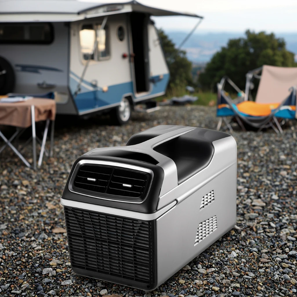 مكيف هواء كهربائي صغير محمول بقوة 220 فولت لفندق RV للسيارة والاستخدام الخارجي للتخييم والتبريد المحمول