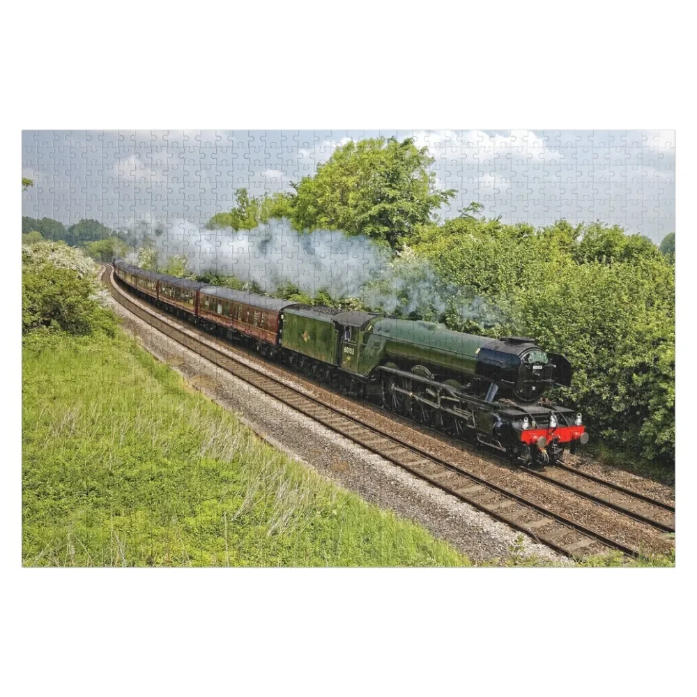 

A3 Class 60103 Flying Scotsman Steam Locomotive Jigsaw Puzzle Personalised Name Customized Kids Gift Puzzle