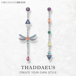 Серьги Play Of colors Dragonfly, европейская легкость, Изящные Ювелирные изделия для женщин, летнее совершенно новое серебро 925 пробы, подарок