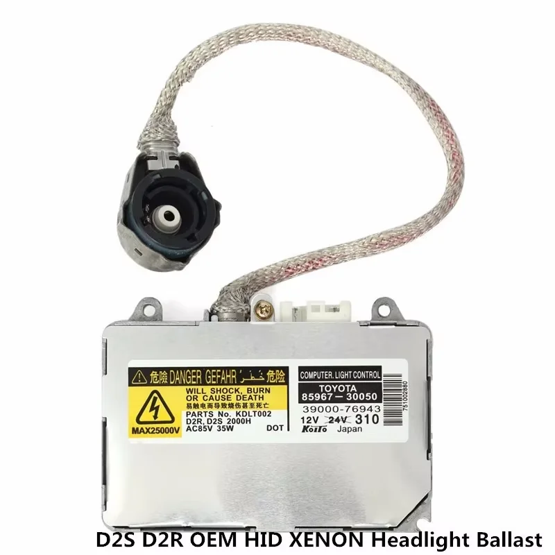 

OEM KDLT002 85967-50020 D2S D2R 35W HID XENON Ballast and Ignitor for Lexus Headlight 8596750020 Headlamp