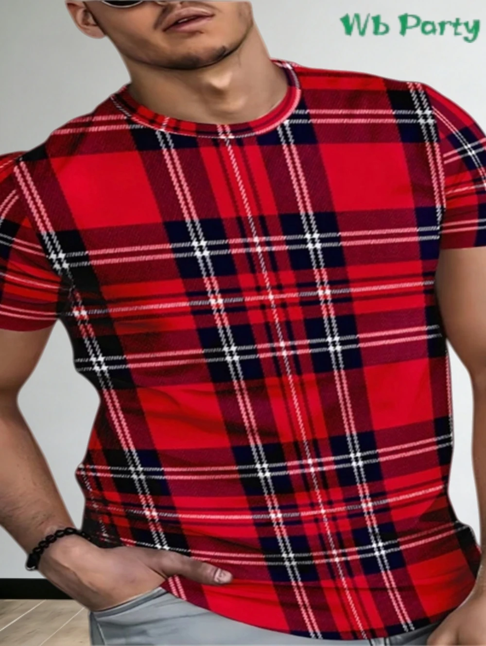 

Summer New Men's T-Shirt Personalized Splicing Printed Men's Top Short Sleeved Funny T-Shirt Street Casual Loose Men's Clothing