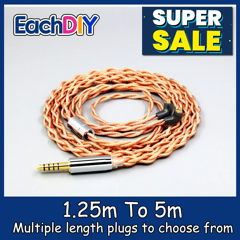 

Graphene 7N OCC Shielding Coaxial Mixed Earphone Cable For Etymotic ER4SR ER4XR ER3XR ER3SE ER2XR ER2SE 4 core 1.8mm LN007757