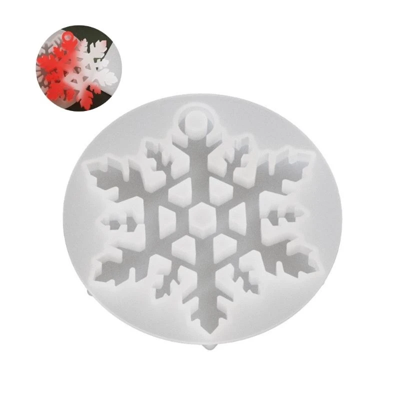 

652F Silicone Resin Snowflake Molds For Jewelry Making Including Earring And Necklace Pendants and Decoration