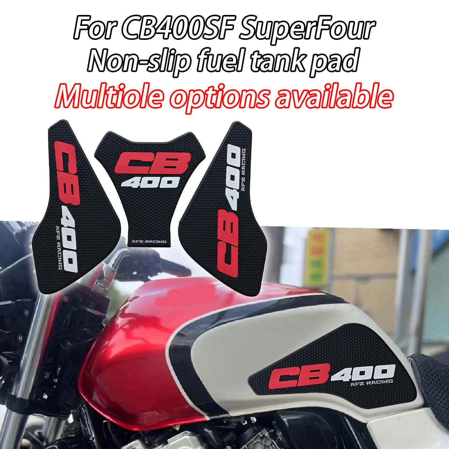 

Наклейка на бак для мотоцикла Honda CB400 Super Four CB400SF, резиновая противоскользящая накладка на топливный бак, защитная накладка, боковая наклейка