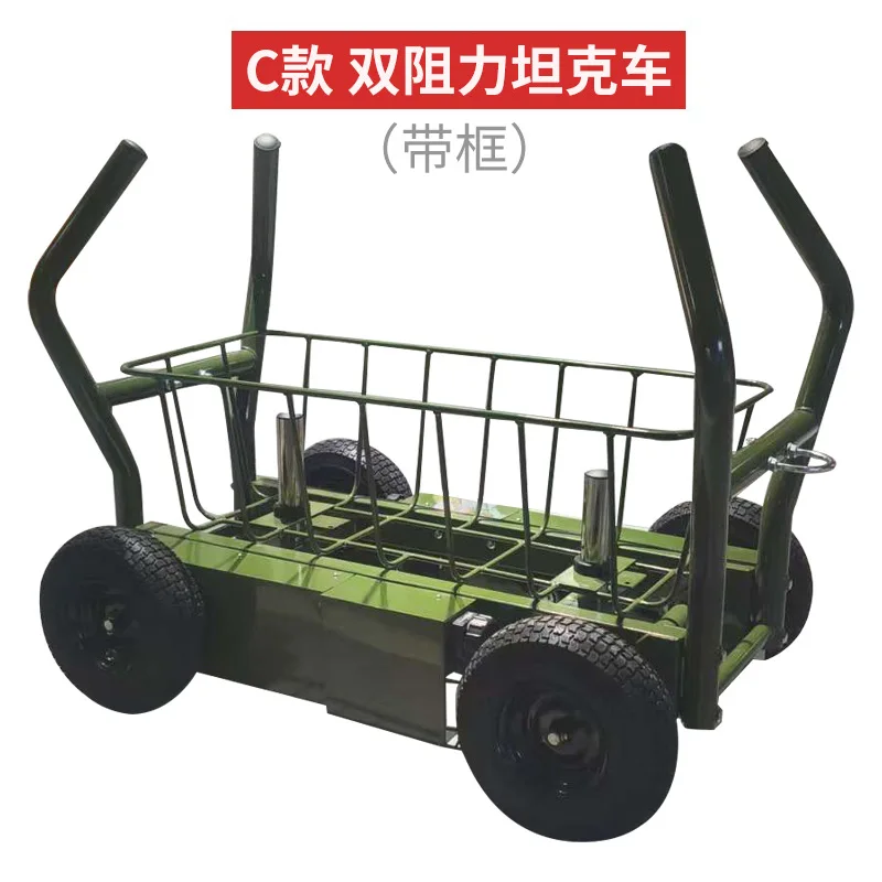 Gym Equipment Tank Sled Wheels Push Pull Plate Loaded Machine Variable Magnetic Tank Car Fitness Tank Power Trainer