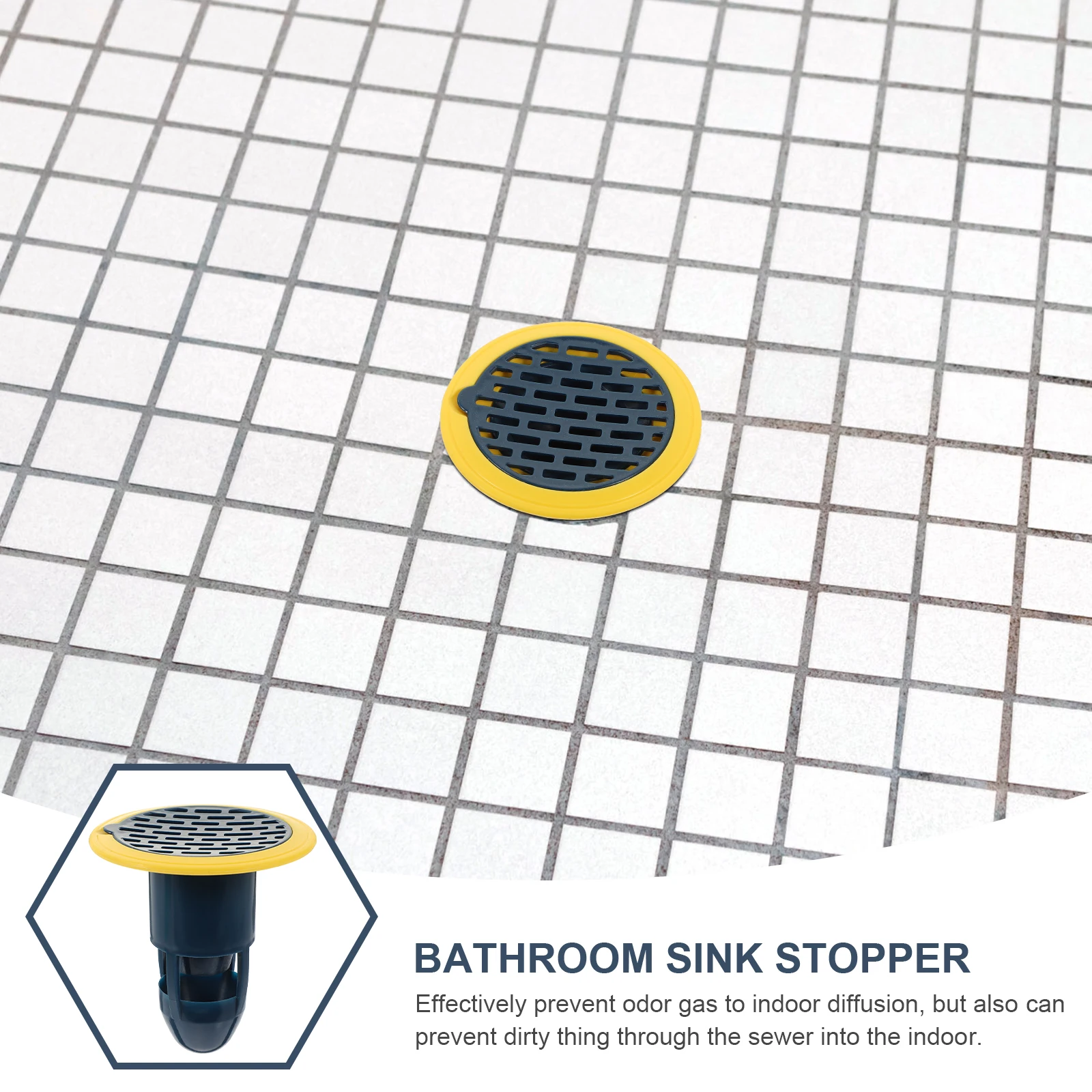 

3Pcs Drain Covers Floor Strainer Bathroom Hair Catcher Sink Stopper Kitchen Tub Drain Cover for Garbage Disposal Utility Sinks