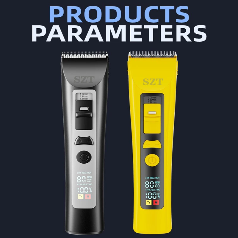 

SZT908 Hair Clippers Professional Rechargeable 7000 RPM 2000mAh Salon-Grade Multi-Functional Quiet Electric Clipper
