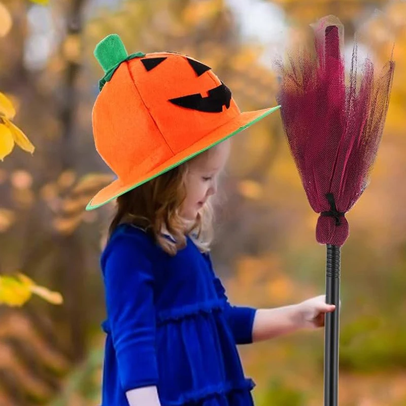 Spice Up Your Halloween Look with Our Orange Pumpkin Hat - Perfect for Trick or Treating! images - 6