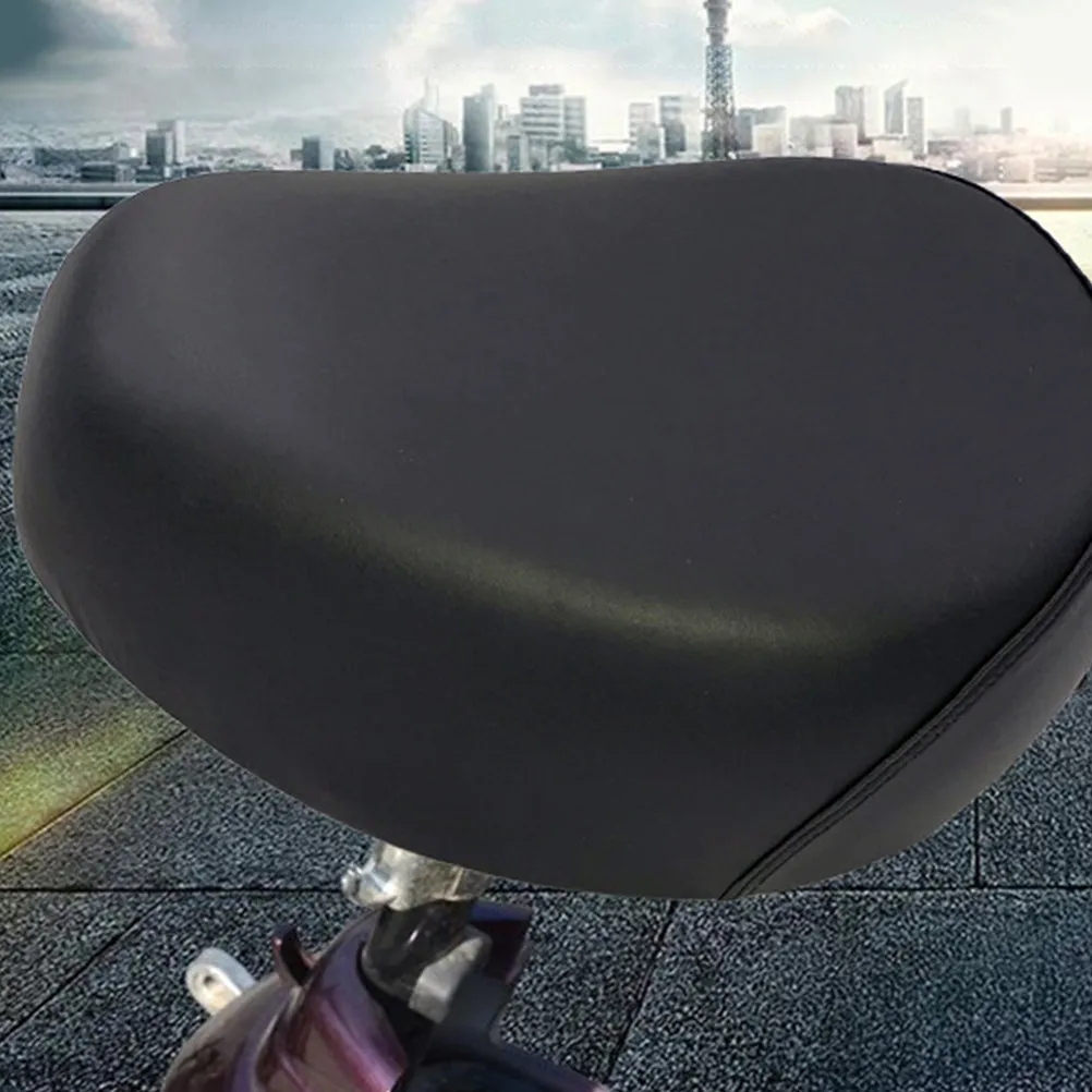 

Thickened Bike Saddle Replacement Supportive Comfortable PU Seat Shock Absorption Bicycle Rear Seat Cushion for Electric
