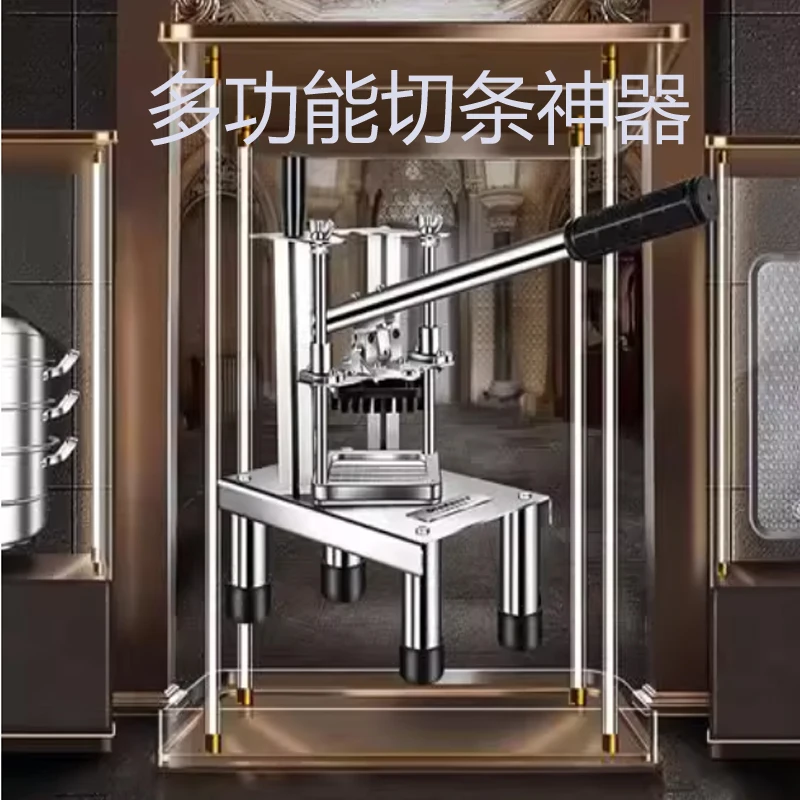 Factory Outlet Stainless Steel Manual Potato Strip Cutter Strip Cutting Machine Potato Strip Cutting Machine