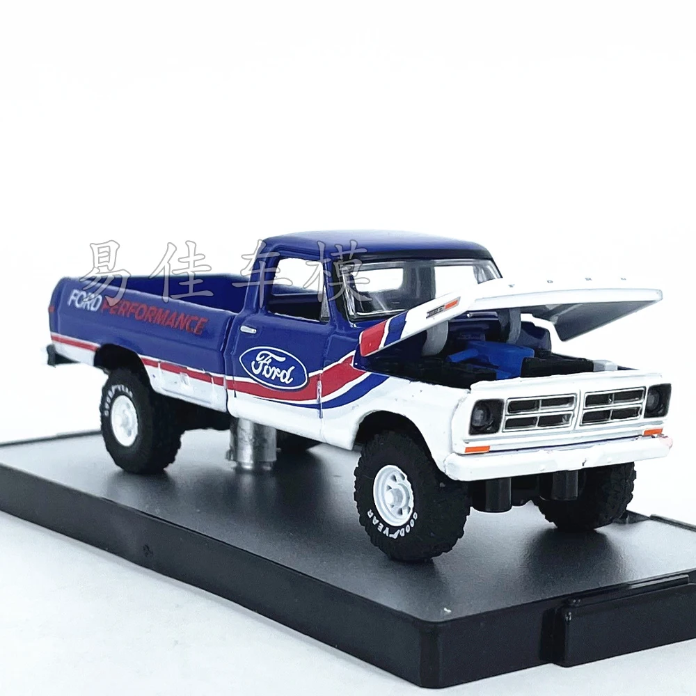 Diecast m2 escala 1:64 ford F-250 personalizado imitação liga modelo de carro brinquedo colecionável presente lembrança exibição ornamento