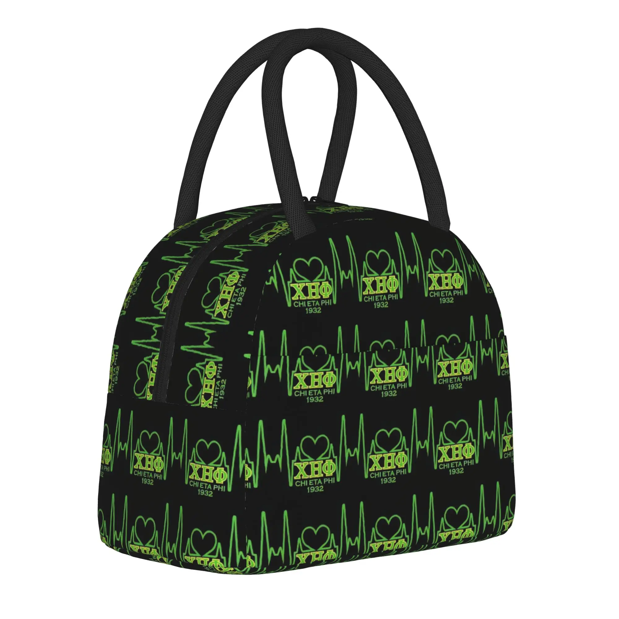 CHI ETA PHI Sorority Nurse 1932 Lunch Bag  Portable Lunch Box Women Office Graphic Design Cooler Bag Oxford Thermal Lunch Bags