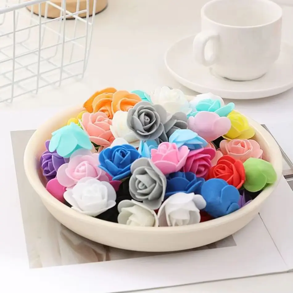 Bunte PE-Schaum künstliche Blumen Home Hochzeit Zubehör Valentinstag Braut DIY Geschenk Festival Party Bogen Girlande Dekorationen