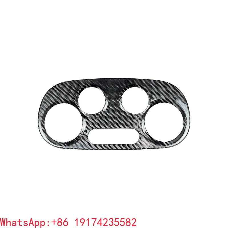 

Real Carbon Fiber Air Conditioning Control Panel for F iat Abarth 500 2012-2017 Interior Accessories