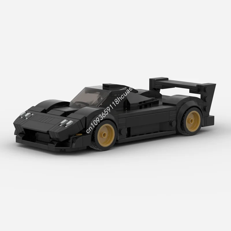 214 Uds. MOC campeón de velocidad Paganins Zonda R lagos/Rally modelo de coche deportivo bloques de construcción ladrillos apilables juguete para regalo creativo para niños