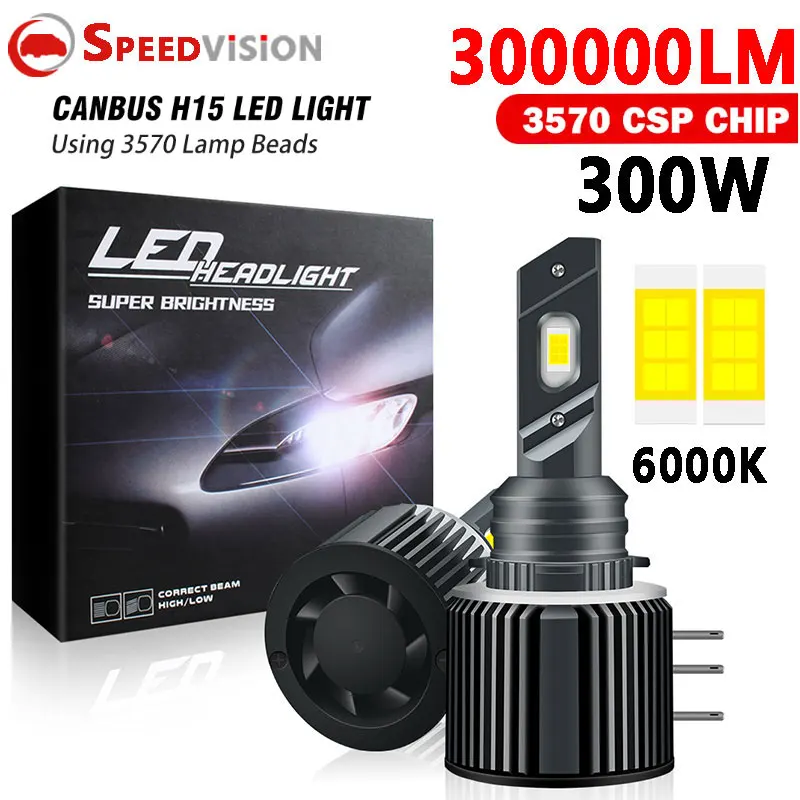 

H15 LED Canbus No Error High Beam DRL Car Headlight Bulbs 6000K H15 Led For BMW Benz VW Volkswagen Golf MK7 Ford Skoda Mazda