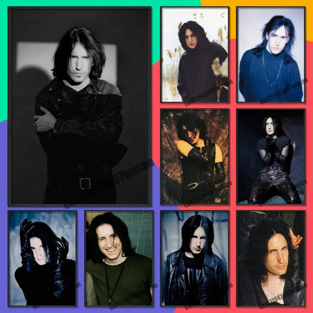 For Trent Reznor Poster Cover Wall Murals Offices Custom Self-adhesive Decoration Sticker Playbill