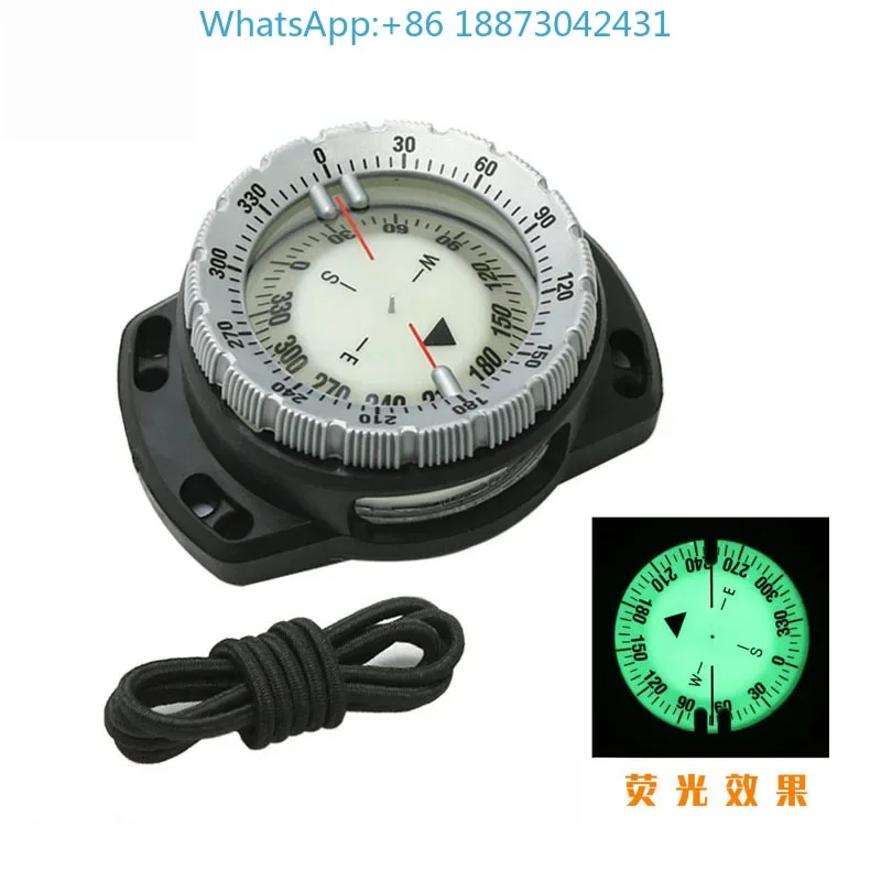 Wrist diving compass outdoor waterproof compass adventure direction table luminous compass diving equipment