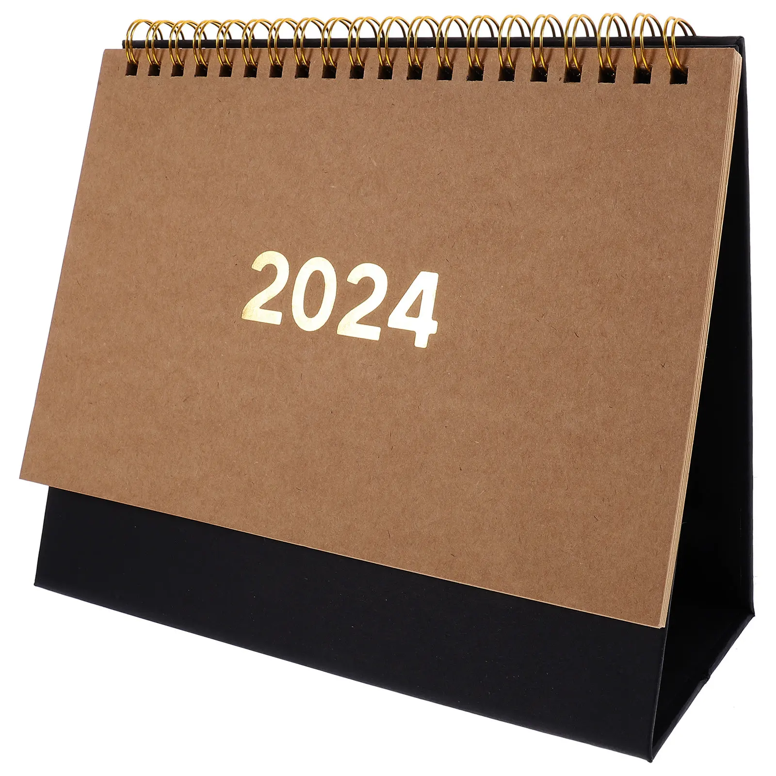 

Household Desk Calendar Paper Material Classic Creative Design Office Study Desktop Decoration Month Standing Calendar