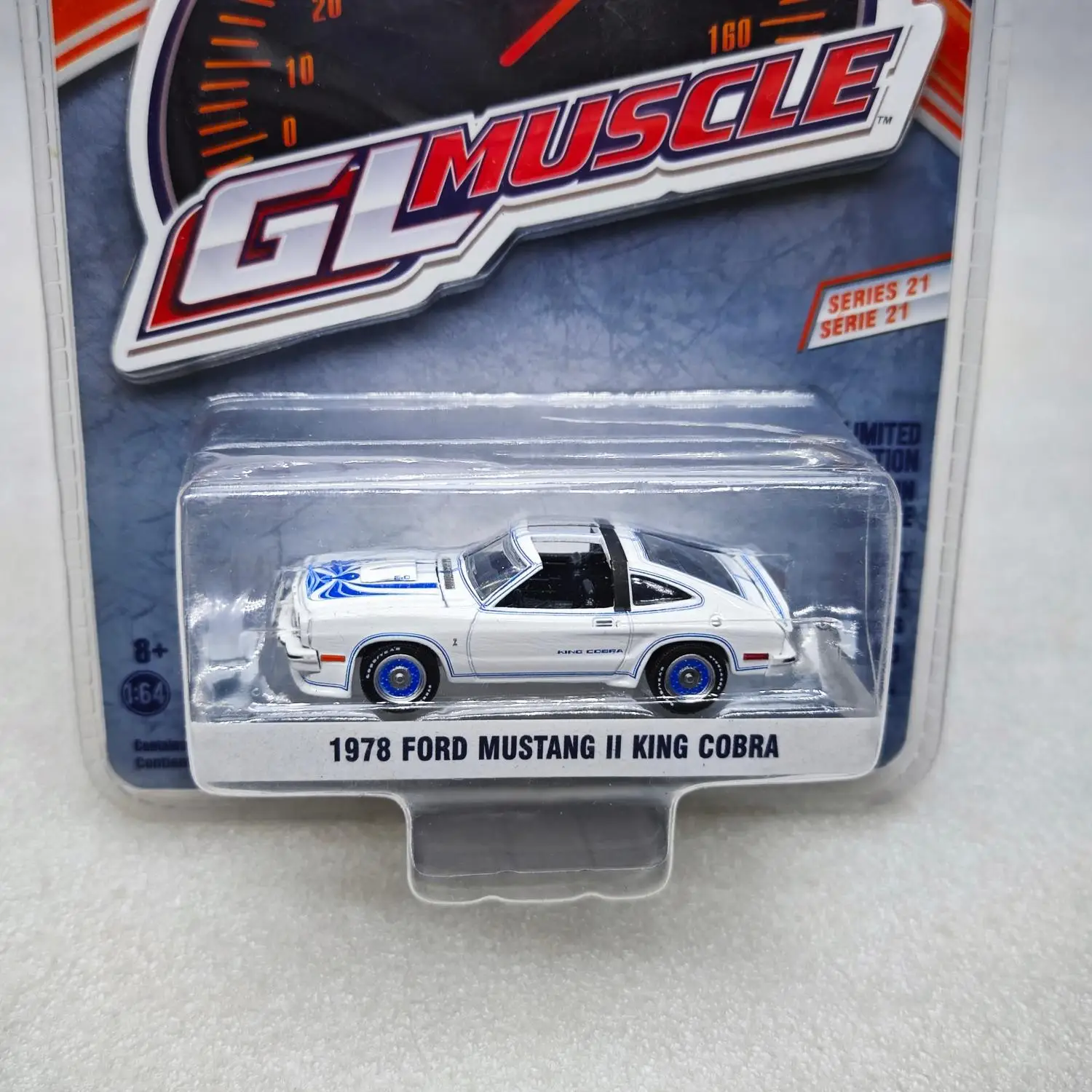 

GreenLight 1:64 1978 Ford Mustang II King Cobra Simulation Car Alloy Model Collection Ornaments Toy Gift