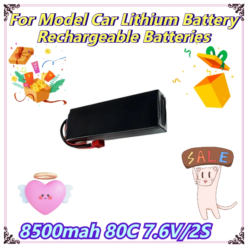 

8500mah 80C 7.6V/2S For Model Car Lithium Battery Rechargeable Batteries
