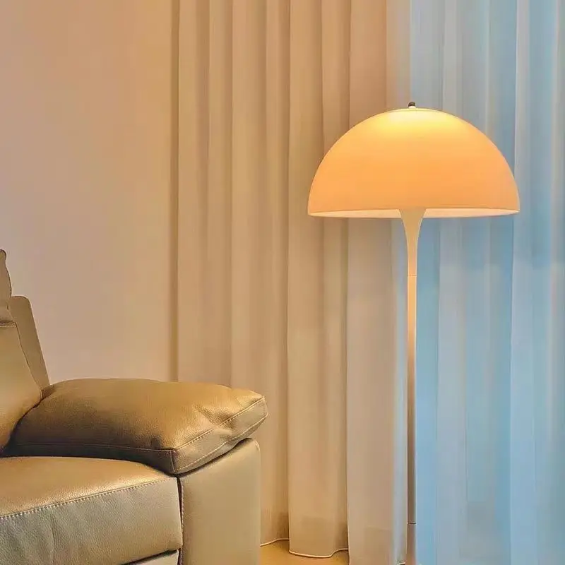 

Danish bedroom bedside table lamp simple wind living room homestay study mushroom floor lamp