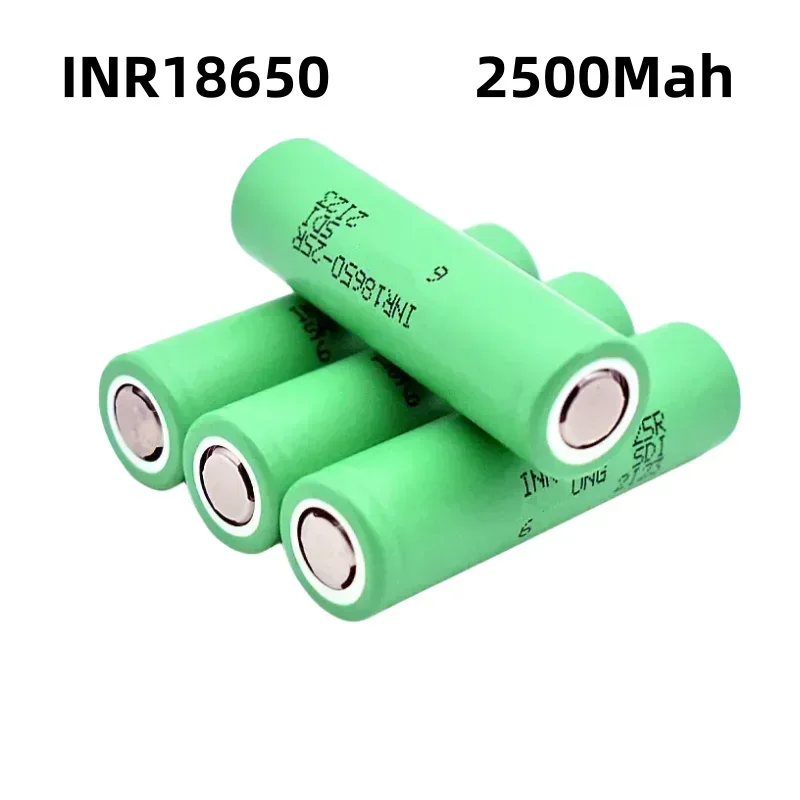 100% Original INR18650 25R 18650 2500Mah 3,7 V 18650 Batterij Lithium-Oplaadbare Batterijen Hoge Stroom Ontlading 20A Power Cell