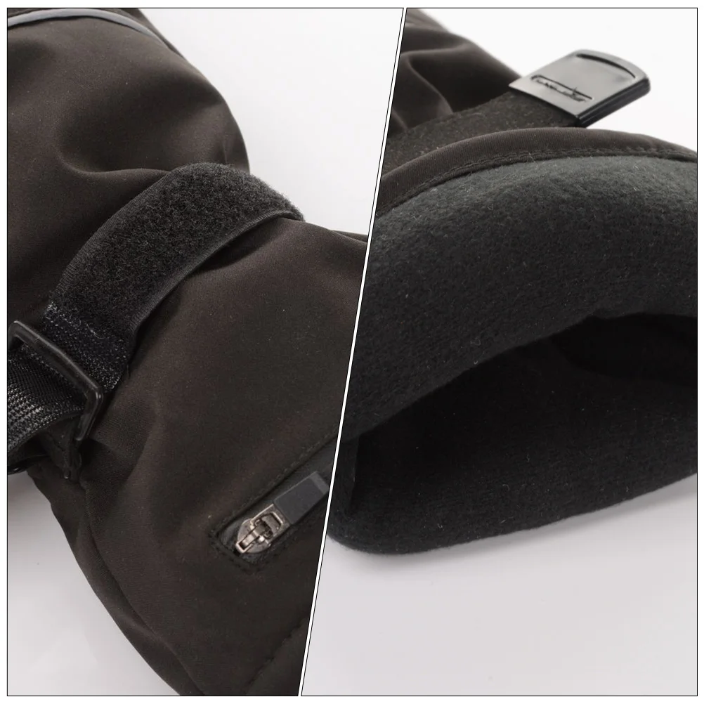 

1Pair Heating Gloves Adjustable Temperature Control Durable Polyester Cotton Warm Gloves for Outdoor Skiing Cycling Winter