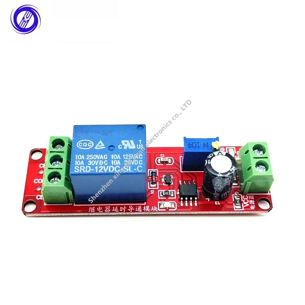 Delay Timer Relay Turn-On Relay Module Time Delay Switch DC 12V For Robot & Intelligent Electronic Car DIY