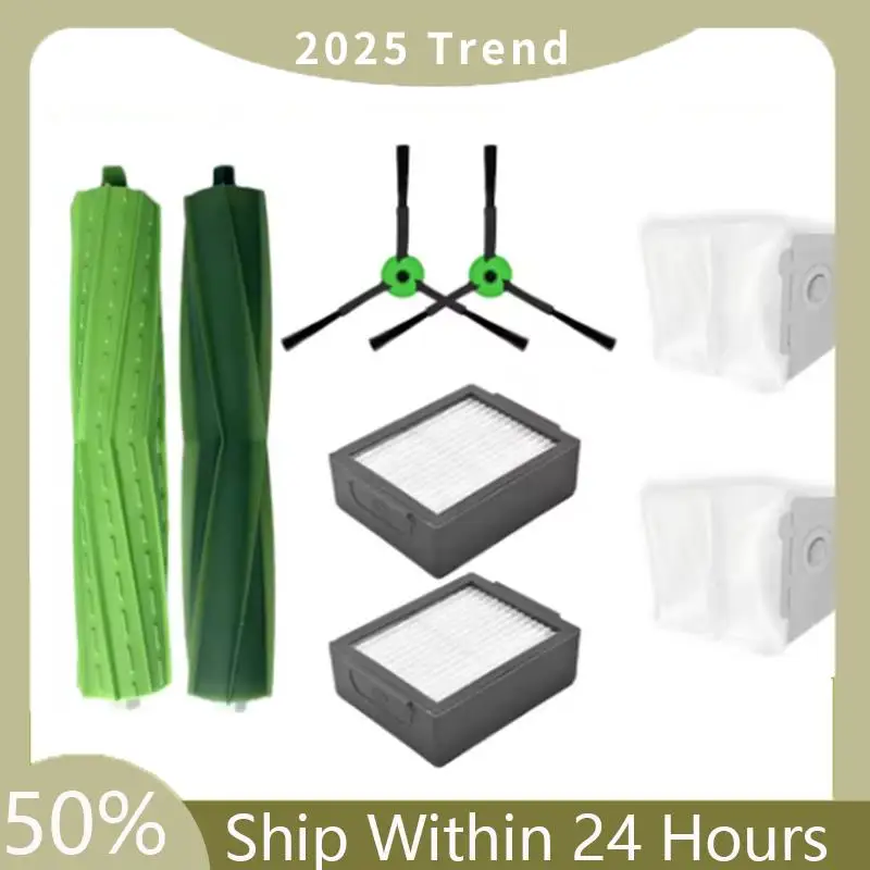 A75X أفضل 8 قطعة ل اي روبوت رومبا كومبو J7 + J9 + مكانس كهربائية للكنس الأنظف أجزاء استبدال الجانب الرئيسي فرشاة ممسحة تصفية