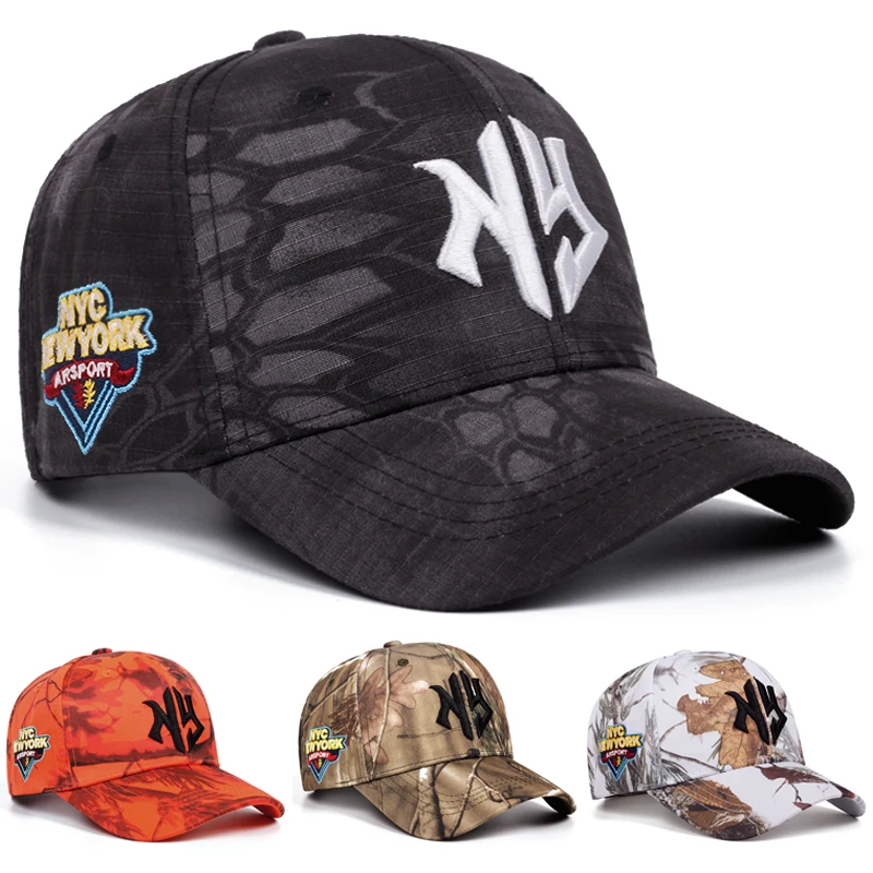 

Trendy Baseball Hats with NY - style Logo and Camo Patterns