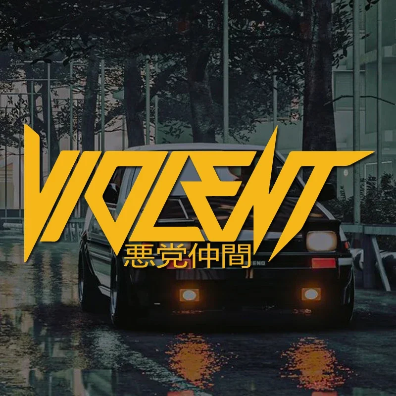 

VIOLENT JDM Style PVC Stickers High Quality Whole Body Car Truck Motorcycle Laptop Decal