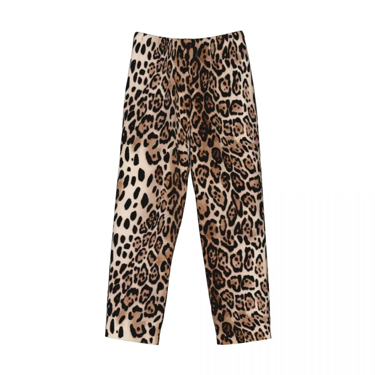 Leopard Skin Men\'s Casual Pajama Sleeping Pants Lounge Loose Trousers Comfortable Nightwear