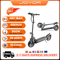 Joyor-Y6-S Electric Scooter, 500W Escooter Motor, 48V and 18Ah Battery, 10 Wheels, Foldable for Adults Urban Mobility
