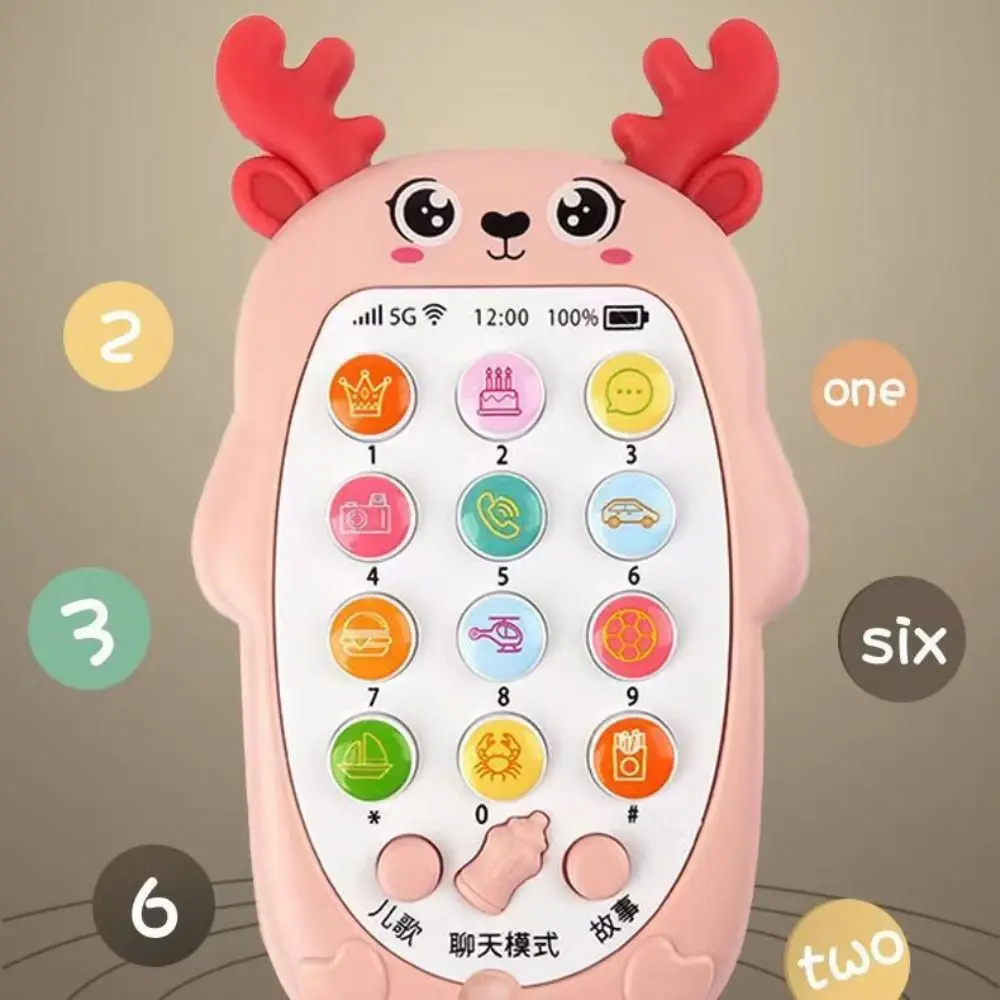 

Simulation Phone Electronic Baby Cell Phone Toy Voice Toy Electronic Phones Musical Toys Teether Safe Control Music Sleeping Toy