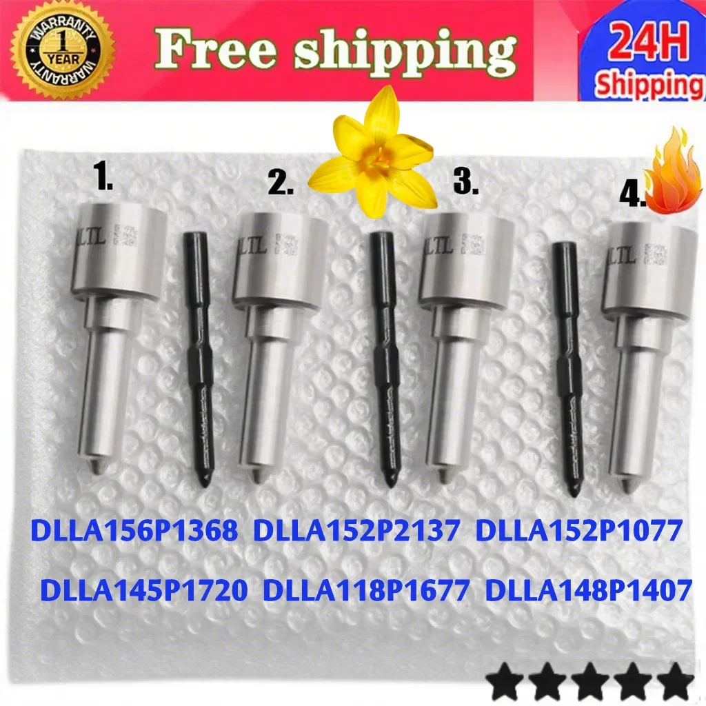 

4PCS DLLA156P1368 DLLA152P2137 DLLA152P1077 DLLA145P1720 DLLA118P1677 DLLA148P1407 For Diesel Injector Nozzle