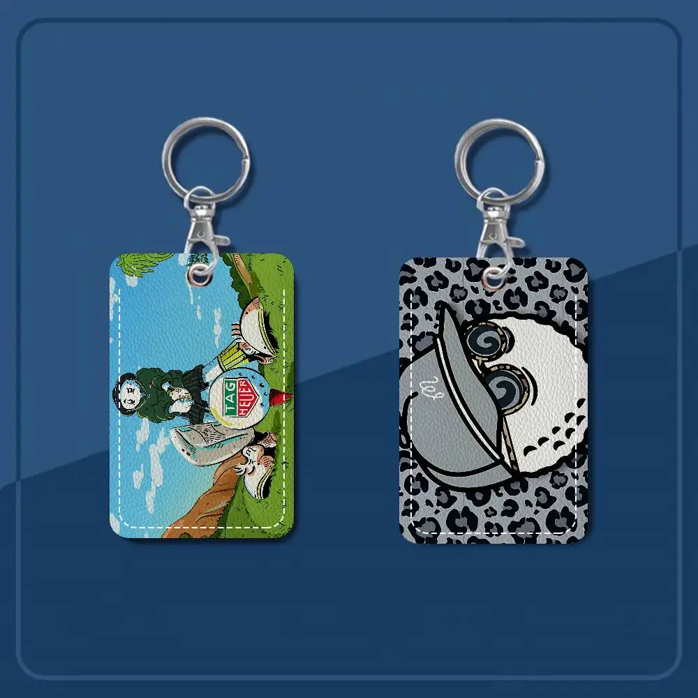 Golf Apparel Brand M-Malbon Rectangle Keychain Card Holder, Badge Credit Card Holder, Student ID Card Holder, Bus Cards Cover