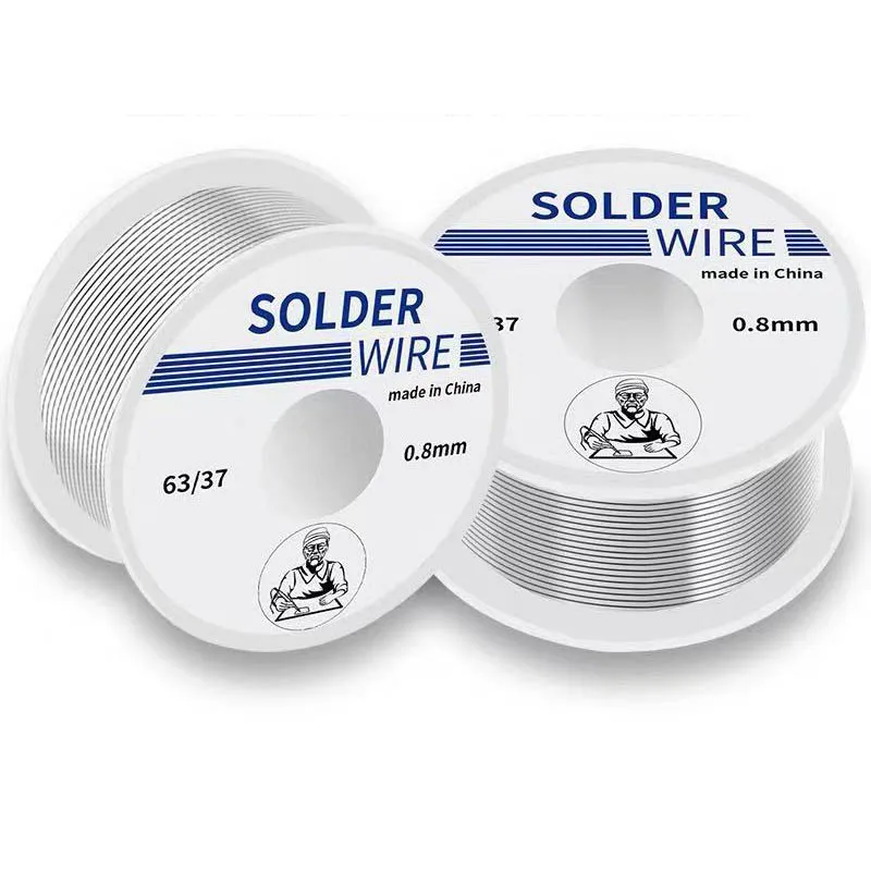 63/37 Small coil solder wire with lead tin wire 100g rosin core solder wire with flux free wash solder wire