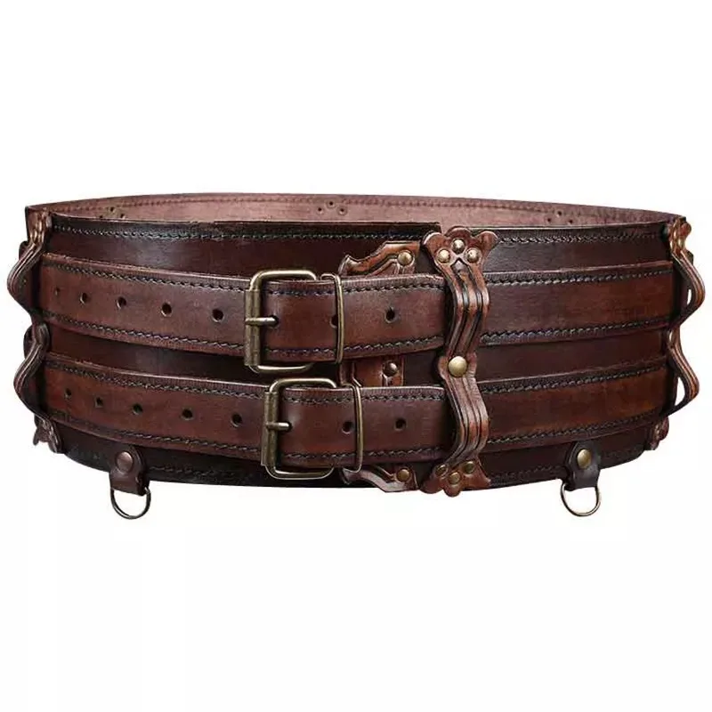 Verstellbarer Mittelalterlicher Wikinger-Stil Vintage Rüstungsgürtel Steampunk Kostüm Bühnendarstellungs-Requisiten