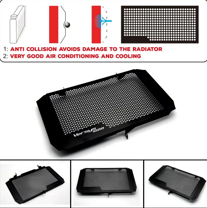 

For Kawasaki Versys 1000 2015 2016 2017 2018 2019 Radiator Grille Guard Cover Shield Protective